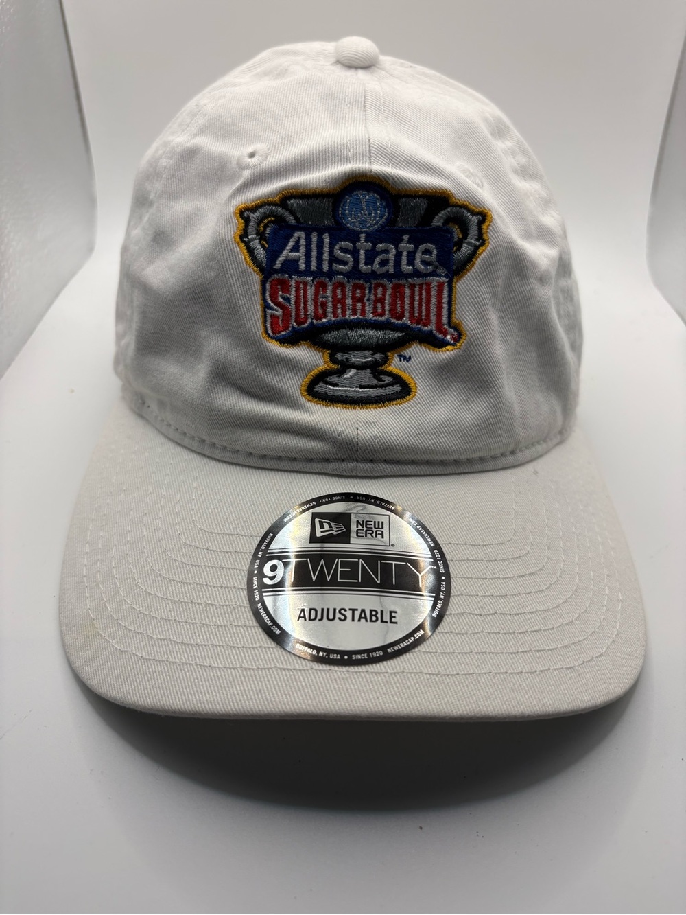 New Era Allstate Sugar Bowl 9TWENTY White Adjustable Hat NWOT